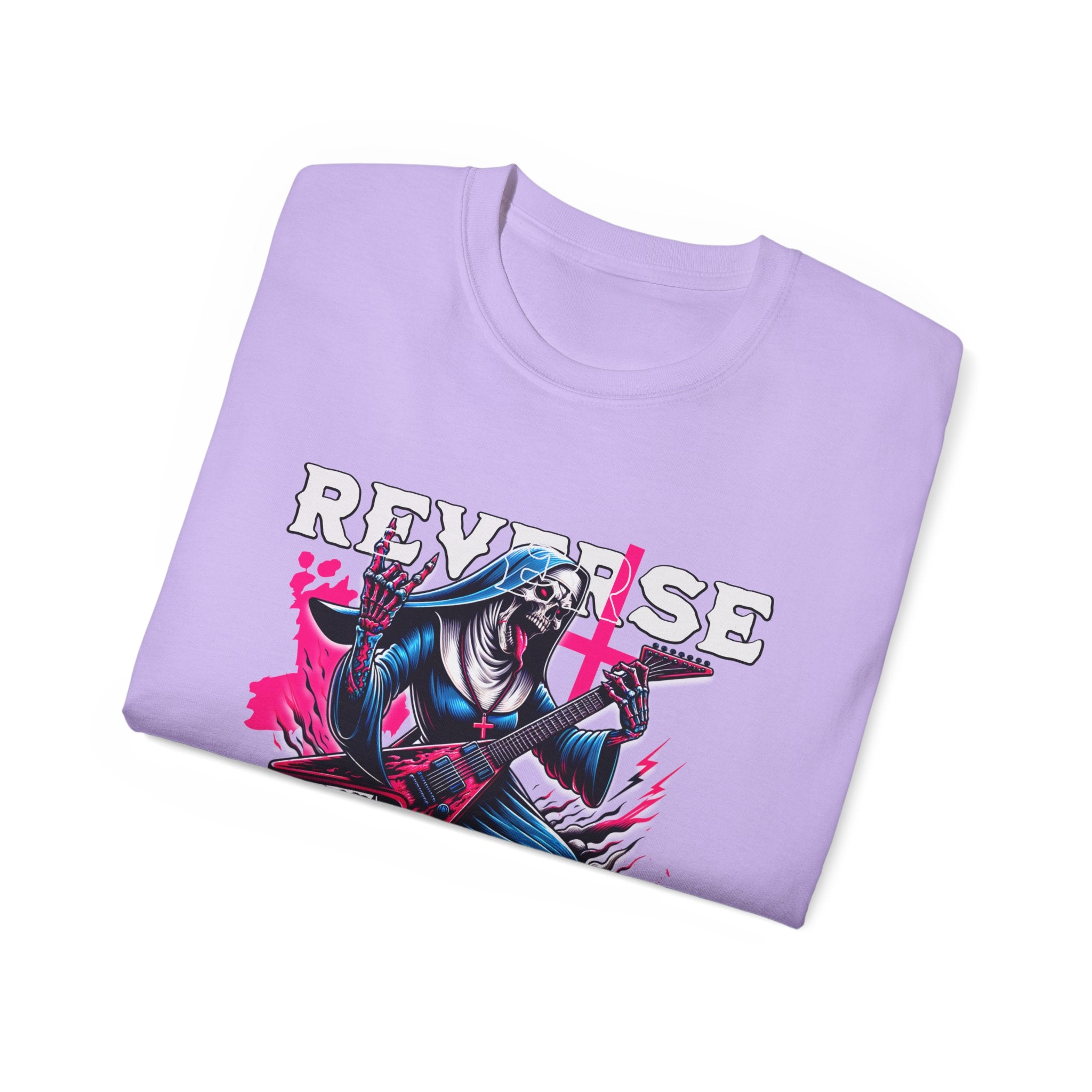 Reverse Exorcism - Unisex Cotton Tee (Front) - Damned Threads
